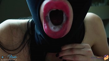 SLAVE SLUT LICK MY BALLS, BLOW SO SWEET AND GOT A POWERFUL LOAD OF CUM IN HER MOUTH!