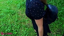 Student girl Jerks off and Sucks Dick to Classmate in a Public Park  - POV - Nata Sweet
